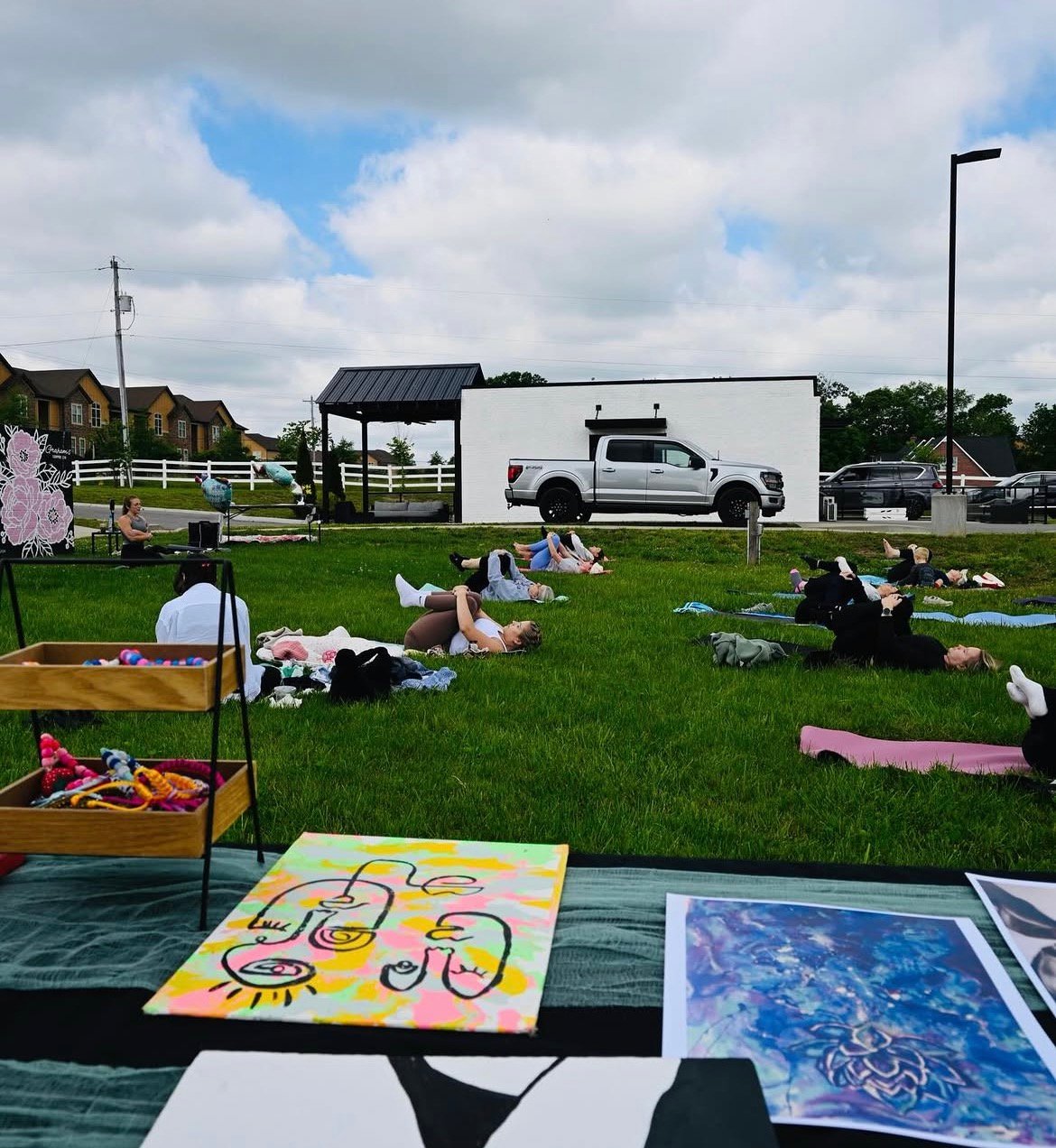 Yoga event hosted at Graham's Coffee Co